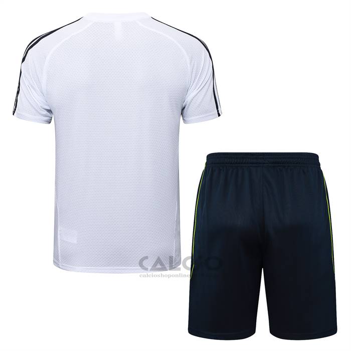 Tuta da Track Real Madrid Manica Corta 2025-2026 Bianco - Pantaloncini